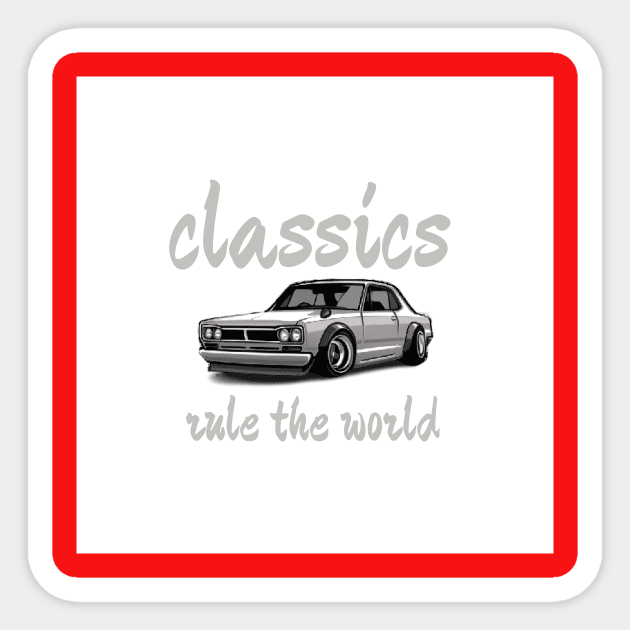 Classics - Hakosuka Sticker by MOTOSHIFT